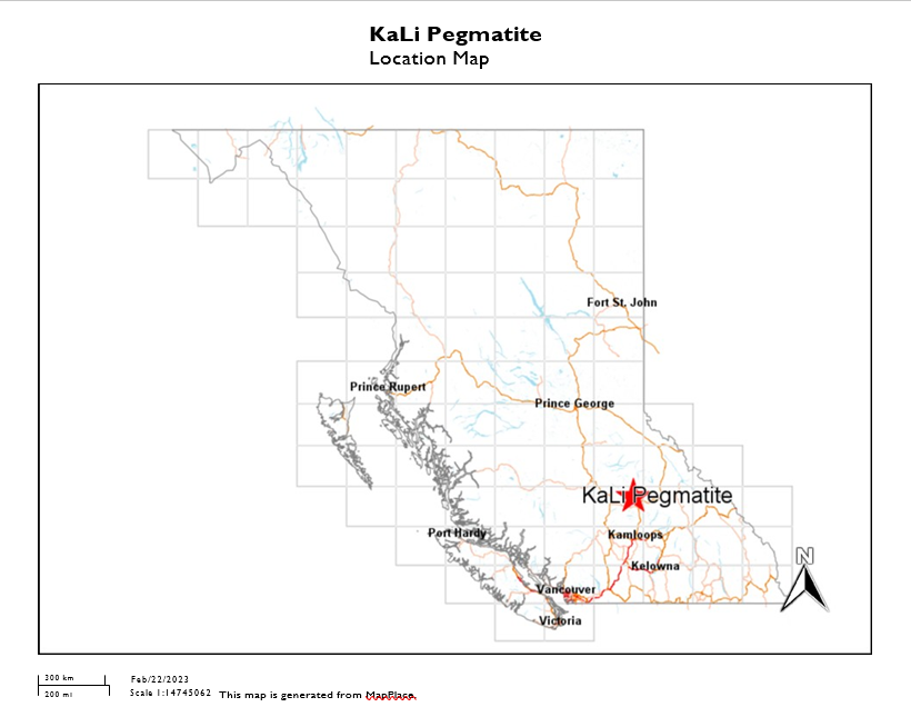 Green River Gold Corp CSE - CCR OTC - CCRRF lithium location